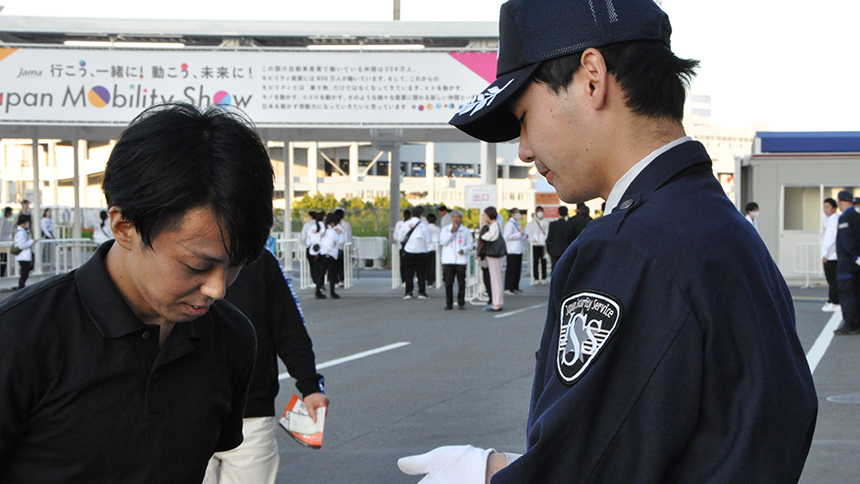 東京ビッグサイト 警備の模様