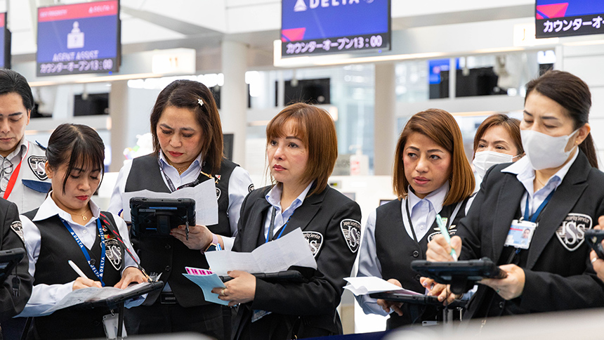 航空保安警備 デルタ航空 東京国際空港 第3ターミナル