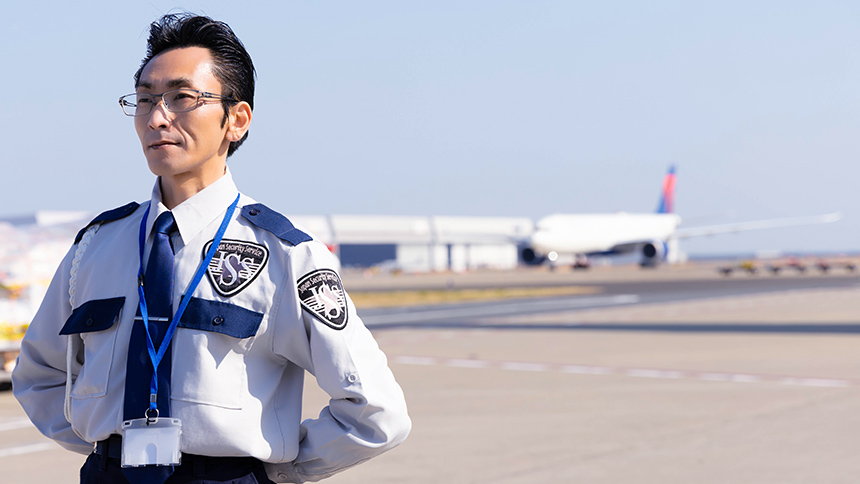 航空保安警備 デルタ航空 東京国際空港 第3ターミナル 駐機監視業務