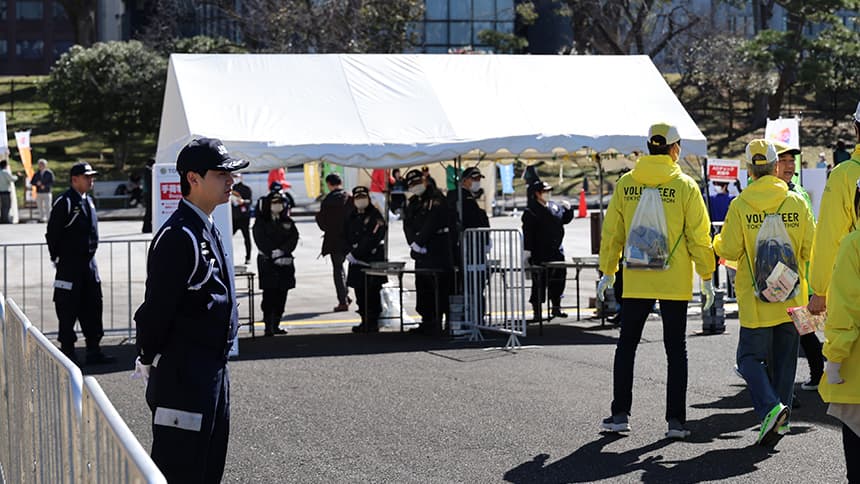 雑踏警備 東京マラソン