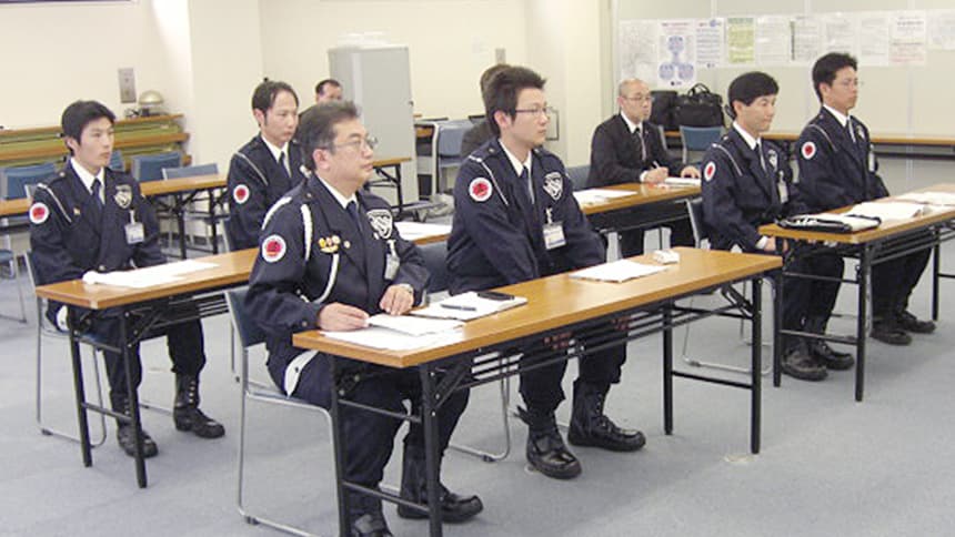 東日本大震災 ボランティア警備の模様